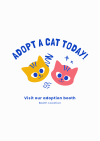 Adopt A Cat Today Flyer