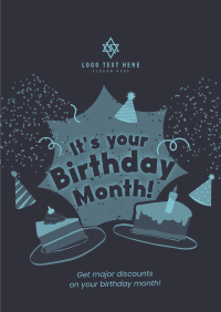 It's your Birthday Month Poster