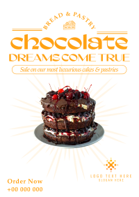 Chocolate Bread and Pastry Flyer Design