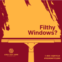 Filthy Window Cleaner Instagram Post