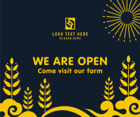Farm Welcome Page Facebook Post