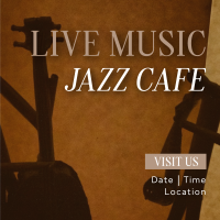 Cafe Jazz Instagram Post Design