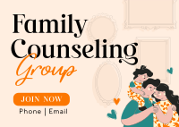 Family Counseling Group Postcard