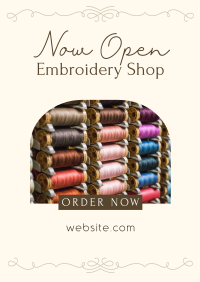 Embroidery Materials Poster