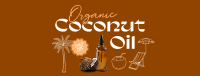 Organic Coconut Oil Facebook Cover Design