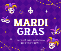 Mardi Gras Masquerade Facebook Post