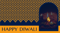 Intricate Diwali Temple Facebook Event Cover