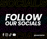 Follow Our Socials Facebook Post