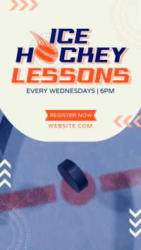 Ice Hockey Lessons TikTok Video