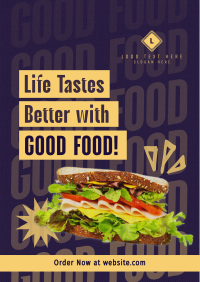 Contemporary Food Quote Poster