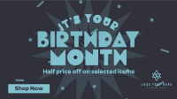 Birthday Month Promo Facebook Event Cover