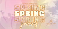 Exclusive Spring Giveaway Twitter Post