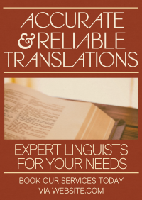 Modern Translation Services Poster