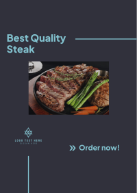 Steak Order Poster