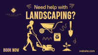 Flatlay Landscaping Service Animation