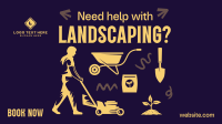 Flatlay Landscaping Service Animation