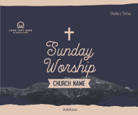 Church Sunday Worship Facebook Post