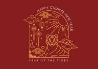 Year of the Tiger Postcard