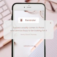 Business Quote Phone Reminder Instagram Post Design