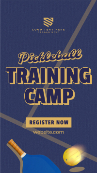 Pickleball Training Camp TikTok Video Design