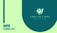 Green Eco Bird Business Card Design