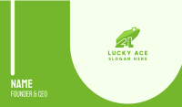 Green Frog Letter L Business Card Image Preview