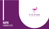 Pink Flamingo Bird Business Card Image Preview