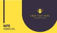 Yellow Diamond Spider Business Card Design