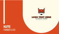Orange Wolf Business Card example 2