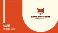 Orange Fox Business Card example 2