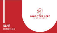 Red Circle Business Card example 1