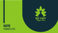 Marijuana Leaf Bottle Business Card