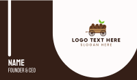 Organic Coffee Wagon Business Card Design