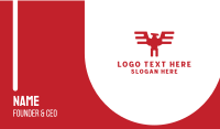 Red Falcon Business Card example 4
