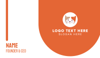 Pet Cat Lover Business Card Design