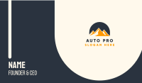 Sunset Orange Mountain  Business Card