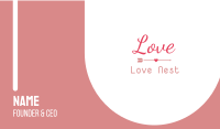 Love Wedding Wordmark Business Card Image Preview