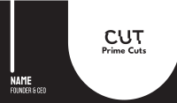 Cut Text Font Wordmark Business Card Image Preview