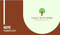 Tree Letter J Business Card