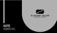 Black Razor Blade Business Card