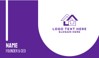 Purple House Code Business Card Design