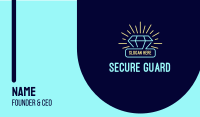 Neon Diamond Gem Business Card