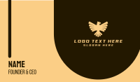 Golden Luxurious Eagle Crest Business Card
