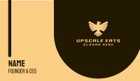 Golden Luxurious Eagle Crest Business Card Image Preview