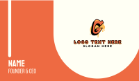 Orange Urban Letter G  Business Card Design
