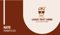 Coffee Cafe Train Business Card Design