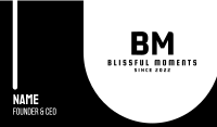 Modern Black Letter E Business Card Image Preview