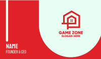 Simple Red House  Business Card Design