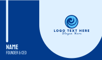 Ocean Wave Emblem  Business Card Design