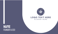 Turbine Letter O Business Card Design